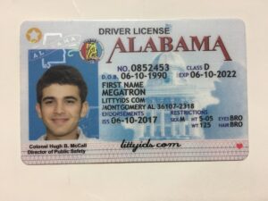 ALABAMA FAKE ID