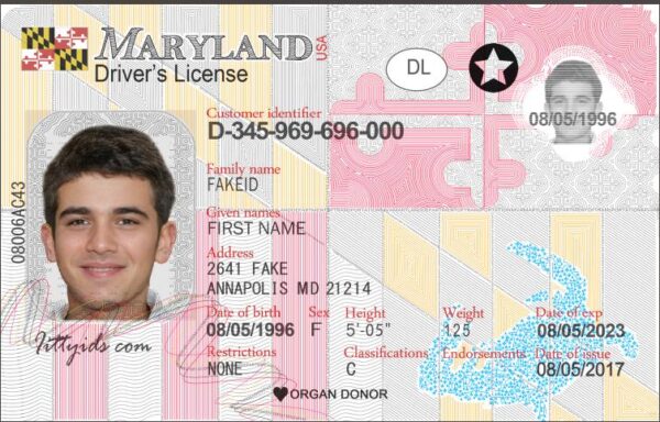 Maryland fake id